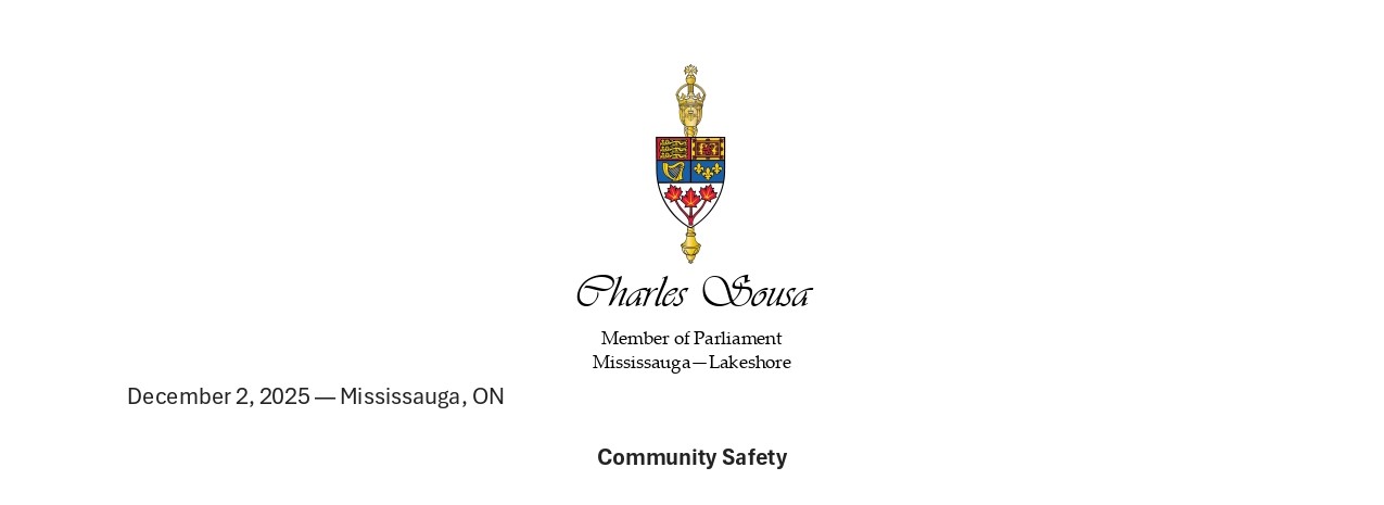 Statement on Public Safety